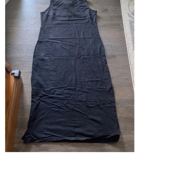 NWT TRUE GRIT size XL black cotton maxi dress - Picture 2 of 11